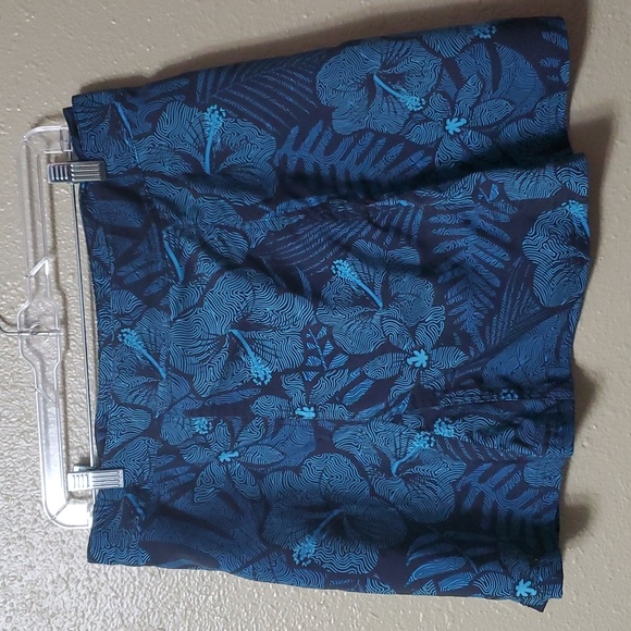 RipSkirt Hawaii Size Large Wrap Skirt Navy Blue Hibiscus Floral Design - Picture 6 of 6